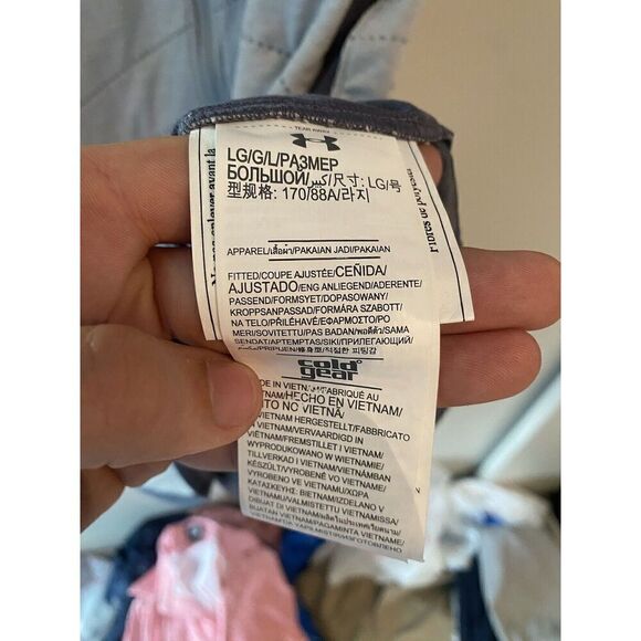 UNDER ARMOUR Coldgear Reactor Vest Gray Zip Up 1304348-941 Golf Women's Large - Picture 6 of 8